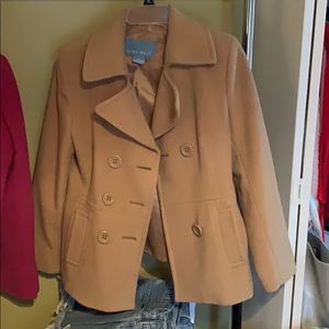 Pea coat. Tan in color. Nine West.